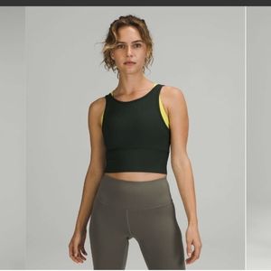 Lululemon power pivot tank rainforest green size 6